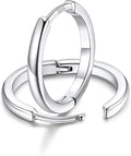 FaithHeart Sterling Silver Hoop Earrings for Women, Hypoallergenic Huggie Hoop Earrings Lightweight Small Cartilage Earrings Hoop Earring Dainty Everyday Earrings 6/8/10/12/14/15/16/18/20mm