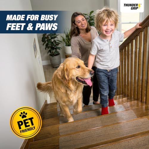 Clear Stair Treads Non-Slip Indoor 24" x 6" 15-Pack - Image 5