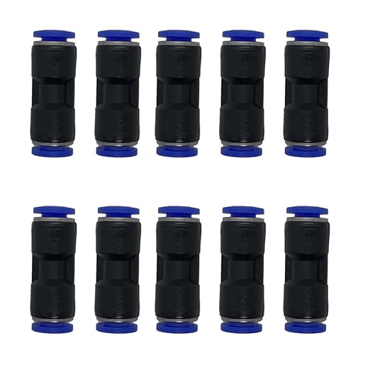 zjxed 1/4" OD x 3/16" OD Pneumatic quick Connector Push to Connect fittings by ROZESAZZ