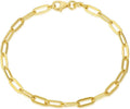 14K Yellow Gold 6-13 Inch 1.2mm-3.2mm Chain Bracelet Anklet for Women, Cuban Link Curb/Rope/Paper Clip/Round Snake/Herringbone/Bead/Water Wave, Thin Gold Chain Bracelet Durable Strong Real 14k Gold Chain Bracelet Anklet
