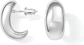 Gacimy Chunky Earrings for Women, Teardrop Earrings with 925 Sterling Silver Post, 14K Gold Plated Statement Drop for Women