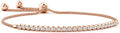 Angara Diamond Tennis Bolo Bracelet in 14K Solid Gold | Natural Diamond Adjustable Chain Bracelet for Women | April Birthstone Jewelry Gift For Women
