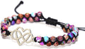 ZOSOJONA Women Handmade Boho Wrap Bracelets Natural Stone Variety Beads Strand Bracelet