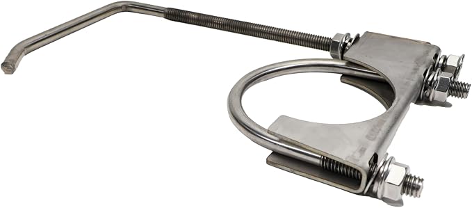 4 Pcs 3" Exhaust Clamp with Hanger, Heavy Duty Exhaust Hanger with Clamp - Image 4