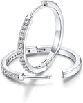 FaithHeart Sterling Silver Hoop Earrings for Women, Hypoallergenic Huggie Hoop Earrings Lightweight Small Cartilage Earrings Hoop Earring Dainty Everyday Earrings 6/8/10/12/14/15/16/18/20mm