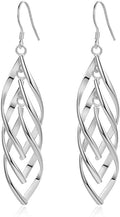 Sterling Silver Plated Earrings Dangle Earrings Linear Drop Statement Earrings for Women
