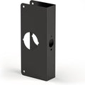Door Knob Reinforcement Plate, Matte Black, Fits 1-3/4" Doors, 2-3/8" Backset by NAUBEA