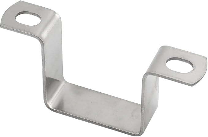 M70x35mm Square Tube Bracket 304 Stainless Steel U Shape Metal Bracket Pipe - Image 3