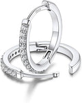 FaithHeart Sterling Silver Hoop Earrings for Women, Hypoallergenic Huggie Hoop Earrings Lightweight Small Cartilage Earrings Hoop Earring Dainty Everyday Earrings 6/8/10/12/14/15/16/18/20mm