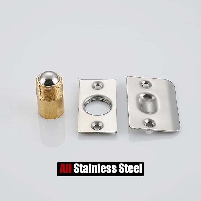 JQK Closet Door Ball Catch Hardware, Stainless Steel Catch Adjustable - Image 8