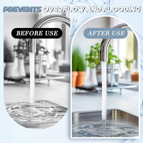Tandefio 4 Pcs Stainless Steel Sink Overflow Pipe Stopper - Image 5