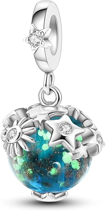 Parmuz 925 Sterling Silver Charm for Bracelet Necklace Dangle Love Mom Ocean travel Butterfly Party Charm Beads Pendants DIY Jewelry for Women