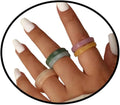 Multicolor Resin Chunky Rings for Women,Acrylic Plastic Rin Knuckle Finger Cute Trendy Aesthetic Y2k Statement Ring Vintage Simple Geometric Rings Jewelry