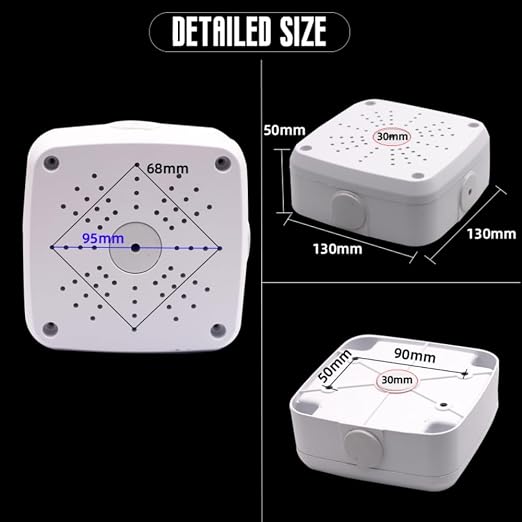 5" Security Camera Base Junction Box, Universal Electrical Box - Image 4