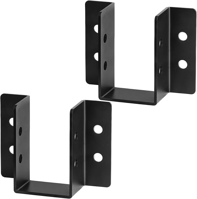2 PCS 4x8 Face Mount Joist Hanger, Heavy Duty Wall Bracket | 8 Gauge - Image 4