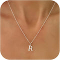 Valentines Gifts for Her Women - Initial Necklaces for Women Dainty 14k Gold Plated A-Z Letter Pendant Name Necklaces Cute Charm Choker Fashion Accessories Non Tarnish Trendy Jewelry Gift