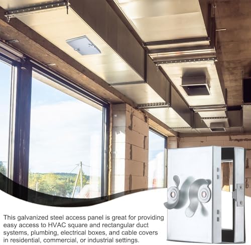 PATIKIL Galvanized Steel Access Panel, 10x10 Inch Insulated HVAC Duct Access - Image 5