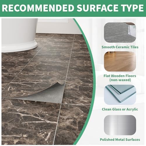 20 Pack Cover 20 Sq.Ft Peel and Stick Floor Tiles, 12” x 12” Self Adhesive - Image 4