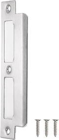 uxcell Door Strike Plate, 155mm x 35mm 201 Stainless Steel Latch Deadbolt by uxcell