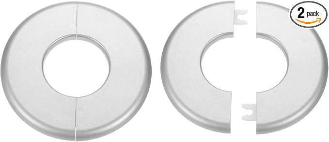 HARFINGTON 2pcs Wall Split Flange 44mm/1.7" Self-Adhesive Plumbing Cover Plates by HARFINGTON