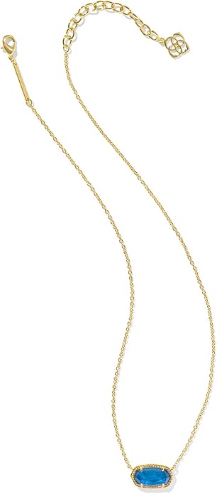Kendra Scott Elisa Pendant Necklace for Women, Fashion Jewelry, 14k Gold-Plated