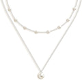 OGD Gold Pearl Necklaces Set for Women 14K Gold Plated Dainty Layered Pearl Cute Daisy Pearl Choker Gold Necklace Gifts for Women Gold Trendy Jewelry Gifts