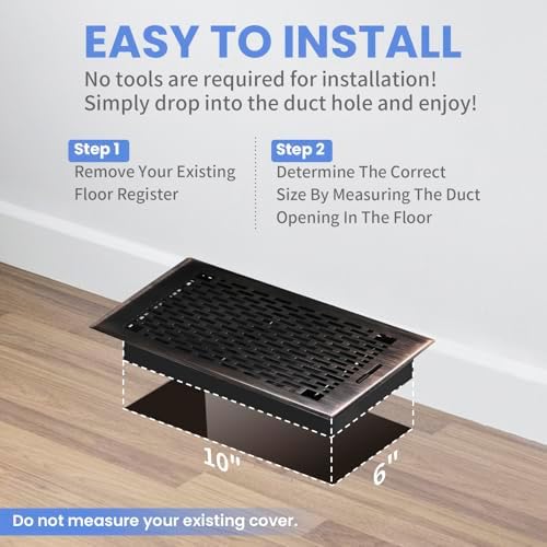 Howeall 6x10 Inches Heavy Duty Walkable Floor Register - Image 6