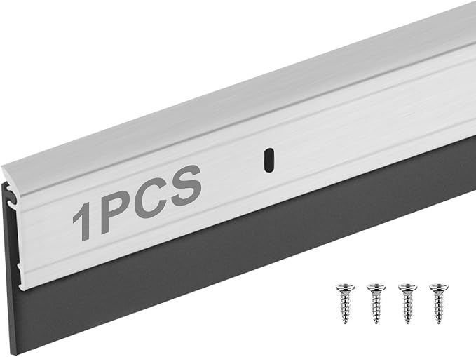 FoldTier All-Season Door Sweep for Bottom of Door Exterior and Interior by FoldTier