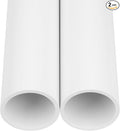 2Pcs 2 Inch PVC Pipe 34" Long White Sch40 Industrial PVC Pipes by CKVIHAV