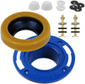 Toilet Flange with Wax Ring Toilet Wax Ring Replacement Kit Installation Kit by Unknown