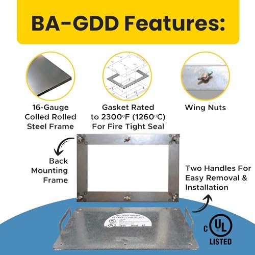 Best 12″ x 20″ Grease Duct Access Panel - Image 2