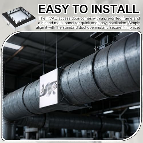 PATIKIL Galvanized Steel Access Panel, 12x6 Inch Insulated HVAC Duct Access Door - Image 4