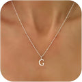 Valentines Gifts for Her Women - Initial Necklaces for Women Dainty 14k Gold Plated A-Z Letter Pendant Name Necklaces Cute Charm Choker Fashion Accessories Non Tarnish Trendy Jewelry Gift