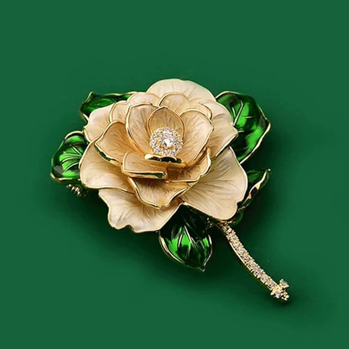 Brooch Pin - Gold Plated | Ideal Gift for Mom & Wife on Thanksgiving Day, Birthdays & Weddings