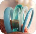 ÌF ME Acrylic Bangles Bracelets for Women, Irregular Acrylic Resin Chunky Bracelets Geometric Fashions Thick Statement bangle Set