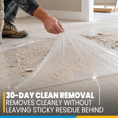 ZIP-UP 24" x 200' Carpet Protection Film, Self Adhesive, Easy Installation - Image 5