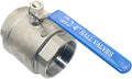 DAN SPEED 4" NPT Female 316 Stainless Steel Full Port Ball Valve Vinyl Handle by DANSPEEDBALLVALUES