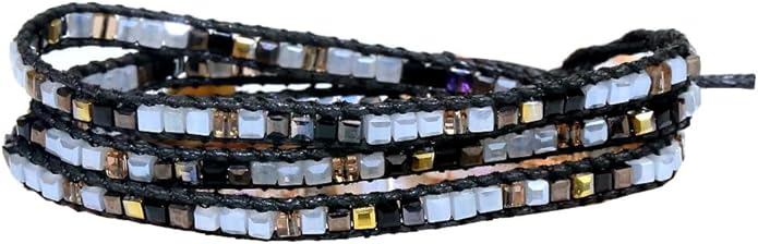 ZOSOJONA Women Wrap Bracelets Boho Natural Stone Jasper Turquoises Strand Bracelet Jewelry Collection