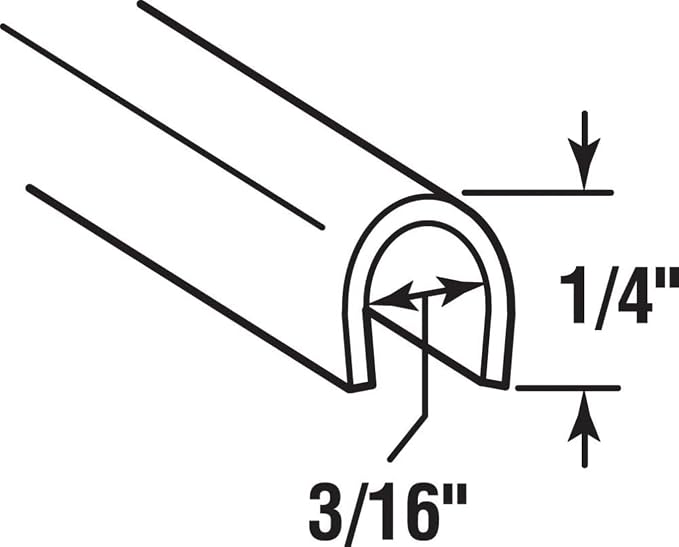 Hardware Sliding Door Track Cover 7/32" W x 9/32" H, Stainless Steel Patio - Image 8