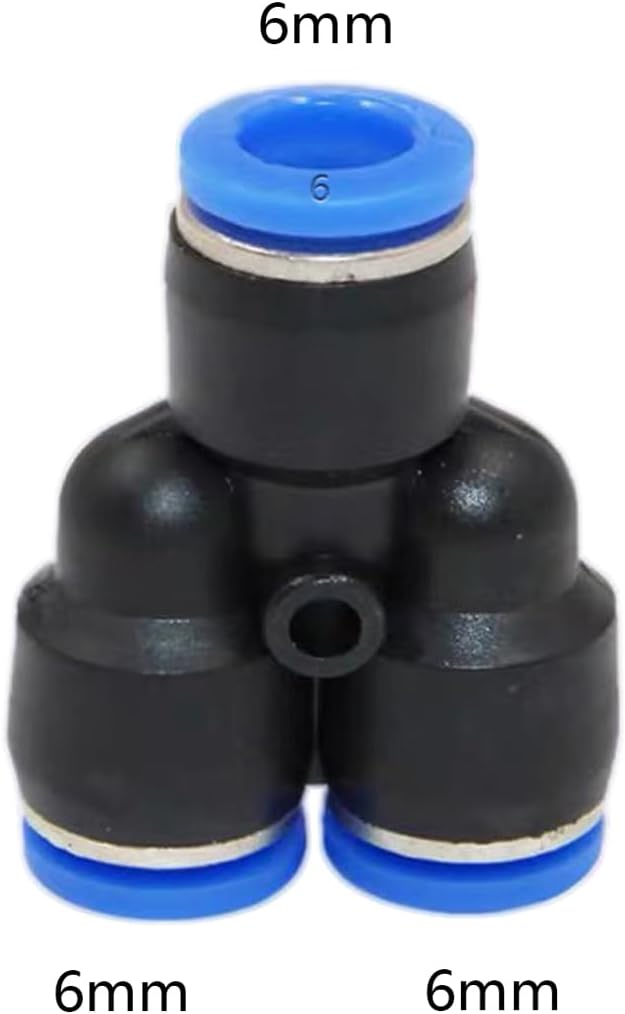 6mm OD Y splitter Push to connect Fittings, push to connect air fittings - Image 2