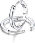 FaithHeart Sterling Silver Hoop Earrings for Women, Hypoallergenic Huggie Hoop Earrings Lightweight Small Cartilage Earrings Hoop Earring Dainty Everyday Earrings 6/8/10/12/14/15/16/18/20mm