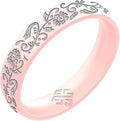 Knot Theory Nordic Bloom Silicone Ring for Men Women - Baby Blue, Lavender, Pink, RoseGold, Sky Blue Breathable Comfort Fit 6mm Bandwidth