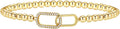 Gold Bracelets for Women 14K Gold Plated Bead Bracelet Hypoallergenic Stretch Bracelets for Women Elastic Bracelet Trendy Teen Gift Dainty Jewelry for Women