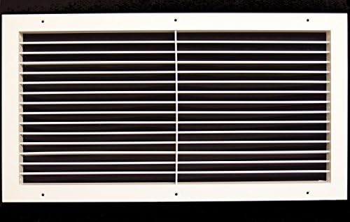 30" w X 14" h Aluminum Adjustable Return/Supply HVAC Air Grille by HVACPremium