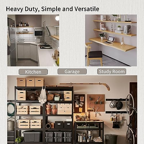 Heavy Duty Shelf Bracket 8 inch Metal Wall Mount Powder Coated 90 Degree Black - Image 6