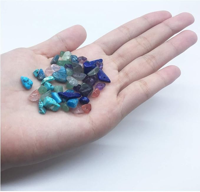 Gemstone Beads Natural Irregular Shaped Stone Chips Crystal Energy Healing Power for Jewelry Making(7 Material)