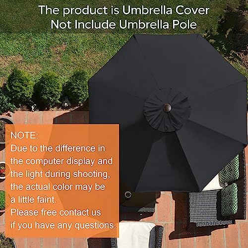 EliteShade USA 10FT Patio Umbrella Replacement Covers 8 Ribs Market Umbrella - Image 5