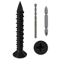 WenSilon 3/16" x1-3/4 Black Concrete Screw Anchor Black Flat Head by Wensilon