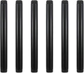 6 Pack 3/4" × 10" Pre-Cut Black Metal Pipe, Industrial Steel Fits Standard by GeilSpace