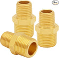 Uenede Brass 1/4" NPT Male to 1/2" NPT Male Reducer Adapter by Uenede